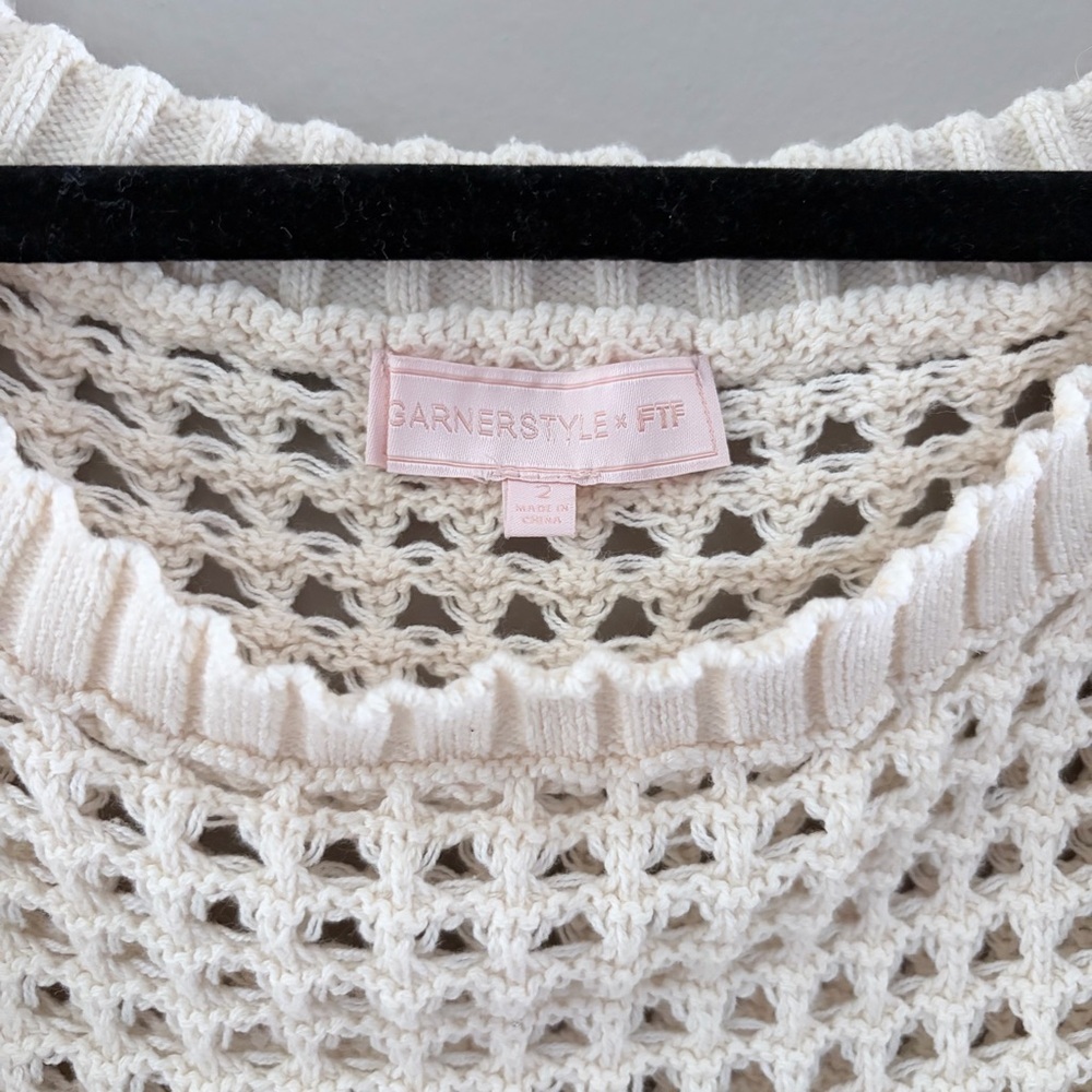 GARNERSTYLE X FTF CROCHET BOHO TOP 2X Plus Size - Picture 3 of 7